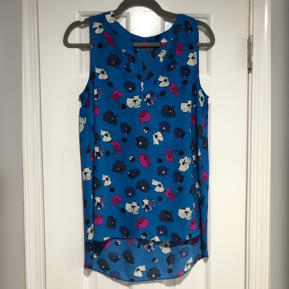 Adrianna Papell - Blue Floral Blouse